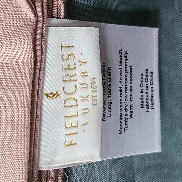 FIELDCREST LUXURY LINEN TABLE RUNNER 72" "DUSTY ROSE" - Picture 4 of 6